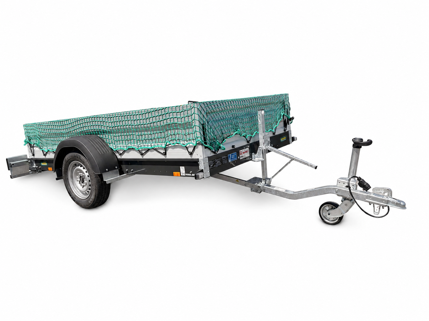 Unsinn UA 2615-7-13 | Absenkanhänger | 750 kg | 260 × 155 cm | Bordwandaufsatz | Ladungsnetz